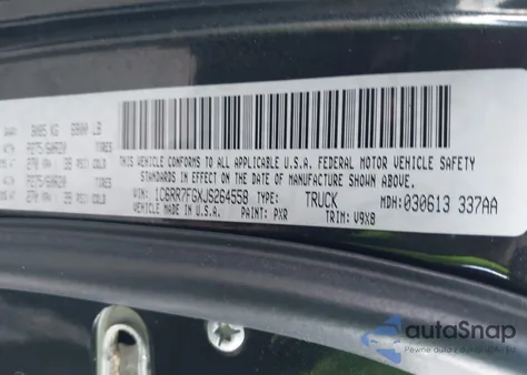 2018 Ram 1500 Express 4X4 6'4 Box from USA, damaged, VIN 1C6RR7FGXJS264558